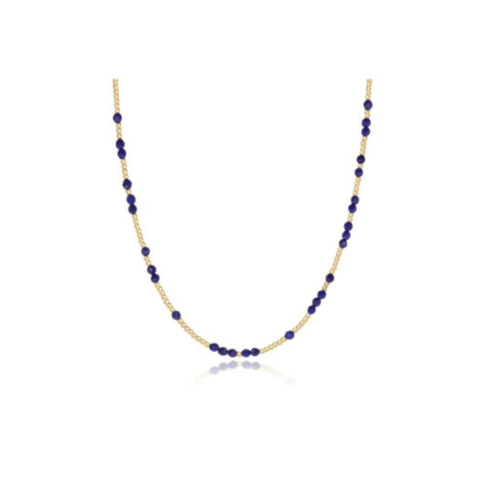 15" Choker Hope Unwritten Gemstone - Lapis