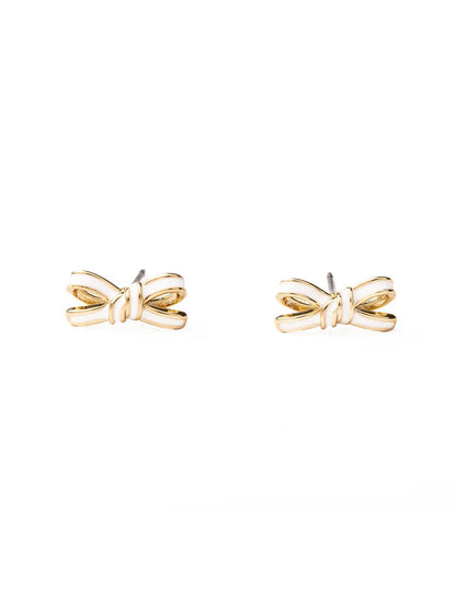 Luxe Bow Stud Earrings