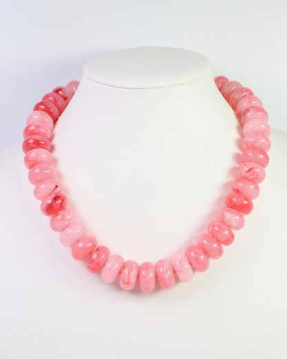 Pipestone Marble Beaded Necklace