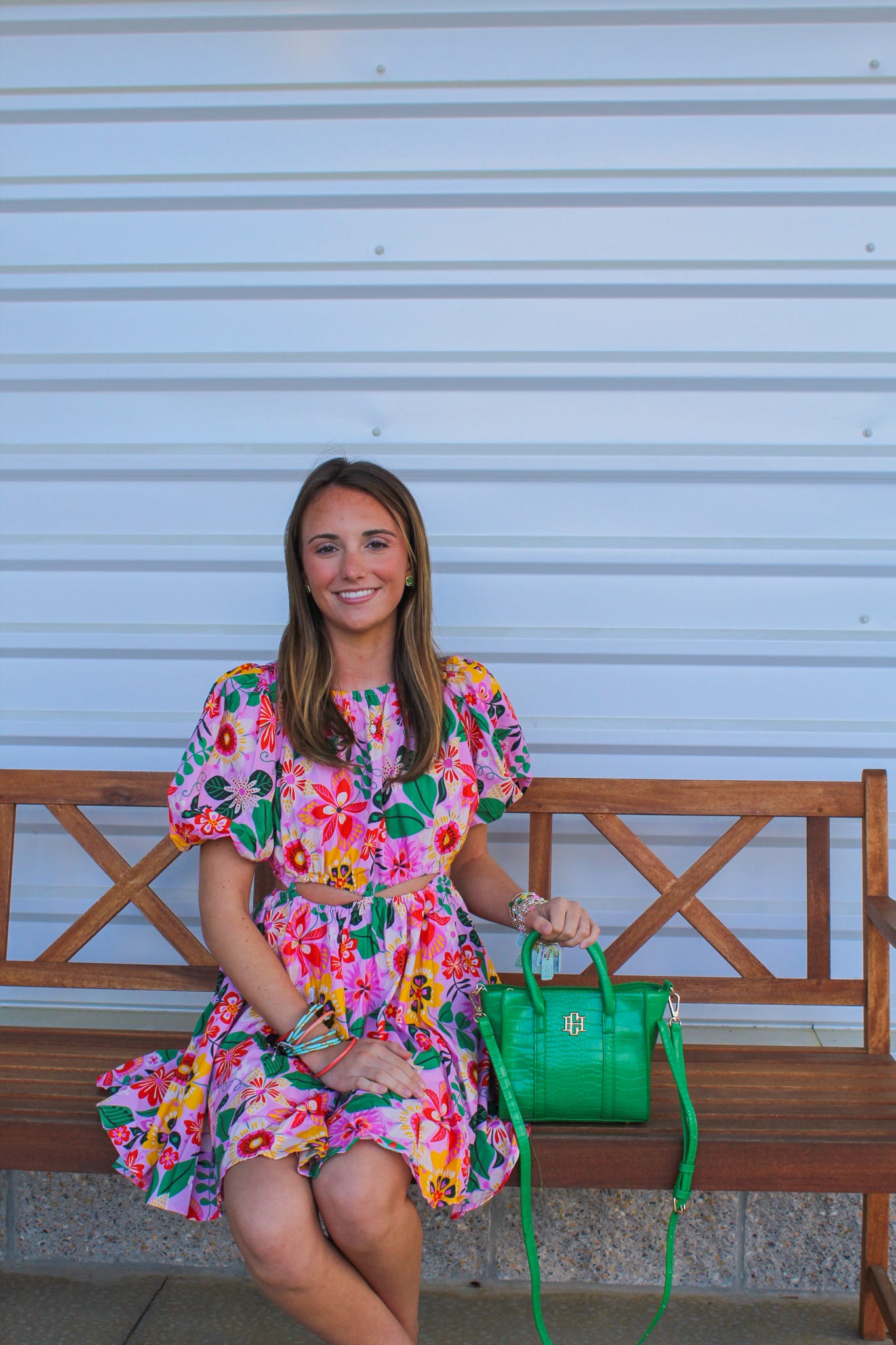 Annie Floral Pop Mini Dress