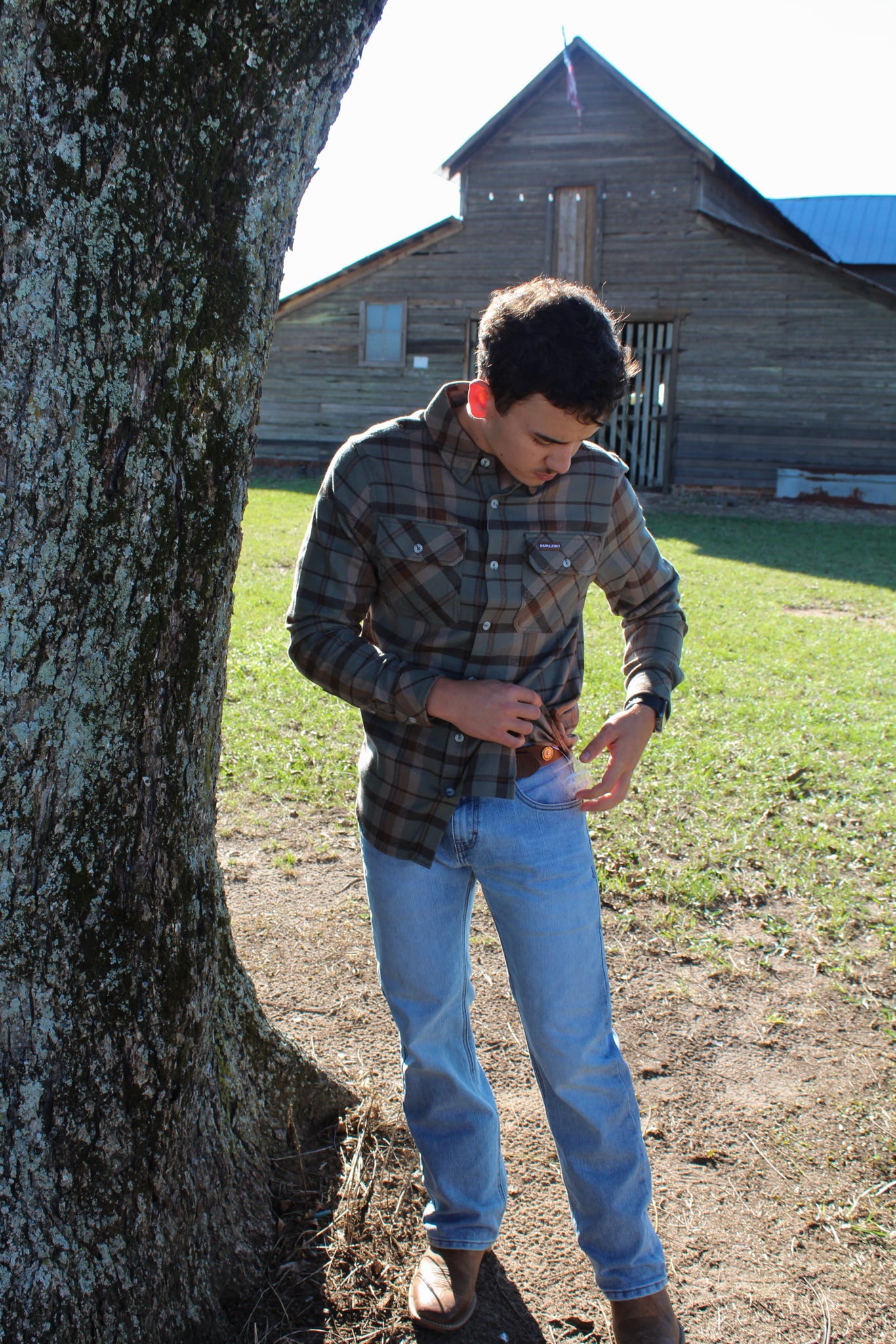 Flannel - Timber Brown