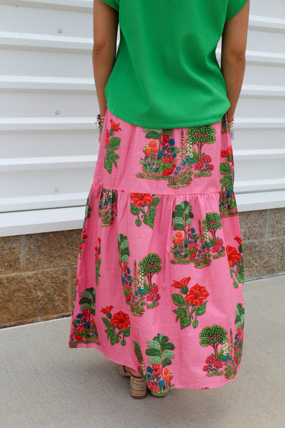 Pink Isles Maxi Skirt