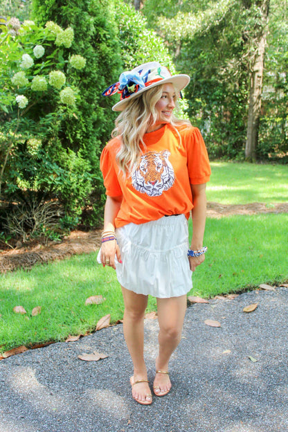 Gameday Tiger Sequin Casual Tee