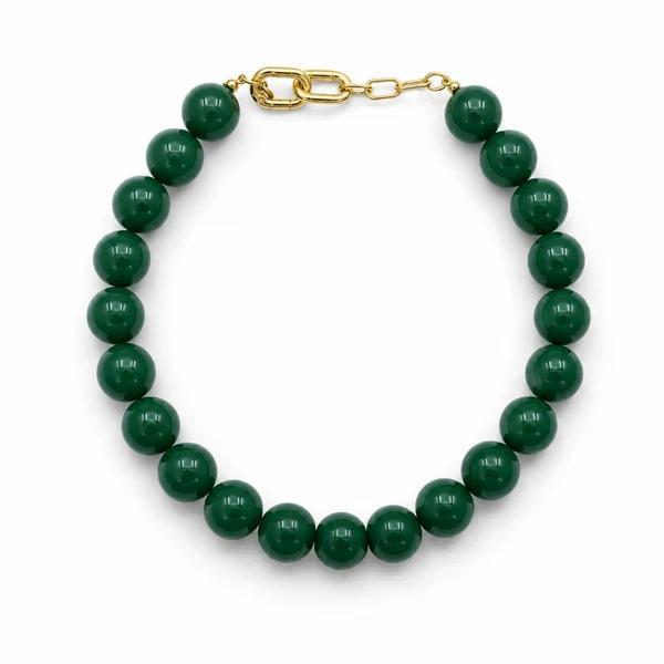 Beaded Color Gumball Statement Necklace