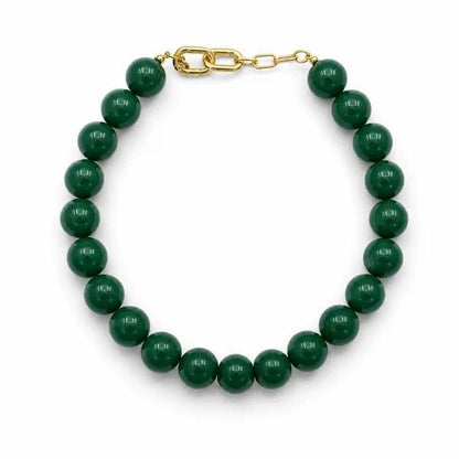 Beaded Color Gumball Statement Necklace