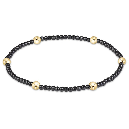 Extends Presence Faceted Hematite 2mm Bracelet