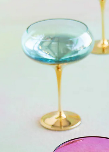 Gilded Coupe Glasses