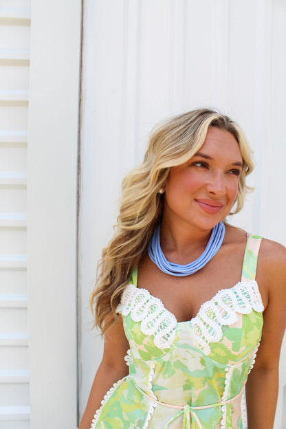 Mint Magnolia Mini Dress