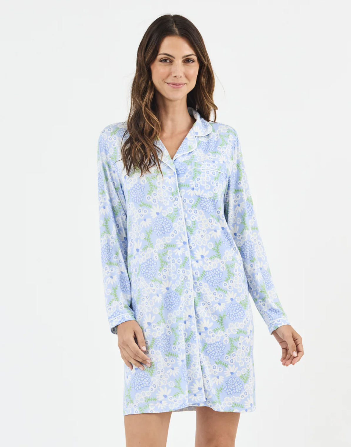 Nightshirt Charlotte Daisy Chain Blue