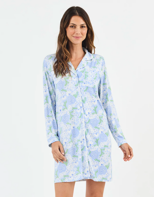 Nightshirt Charlotte Daisy Chain Blue