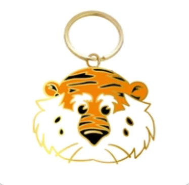 Auburn University Aubie Enamel Keychain, Collegiate