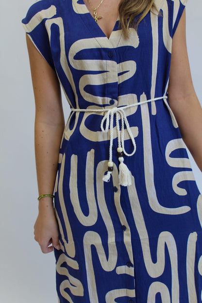 Azure Muse Maxi Dress