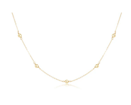 15" Choker Simplicity Chain Gold - Classic 4mm Gold