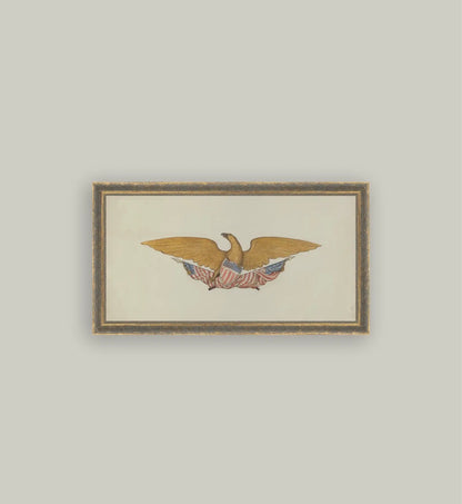 Federal Crest Framed Art 12x7