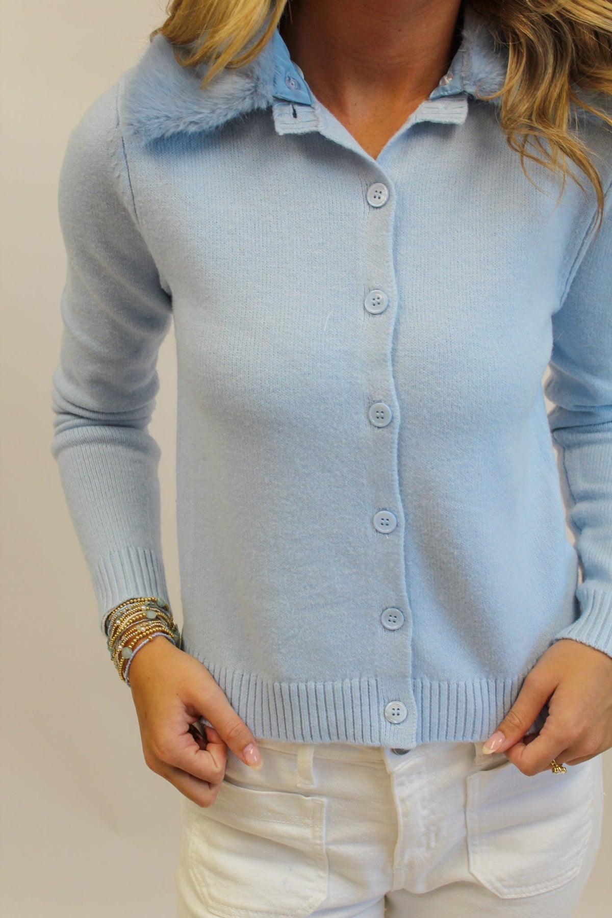 Erica Faux Fur Cardigan