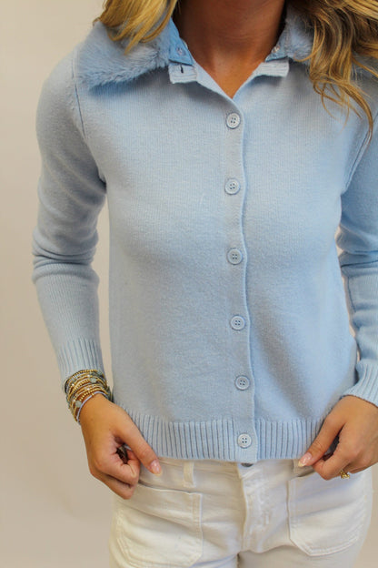 Erica Faux Fur Cardigan