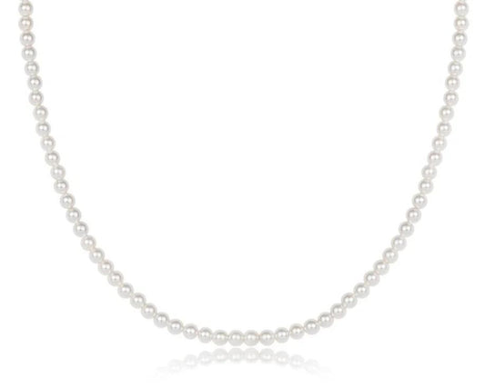 15" Classic 3mm Pearl Choker