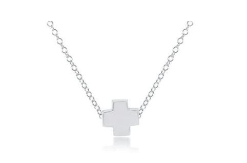 16" Necklace Sterling - Signature Cross Sterling