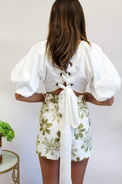 Sam White Poplin Tank Top