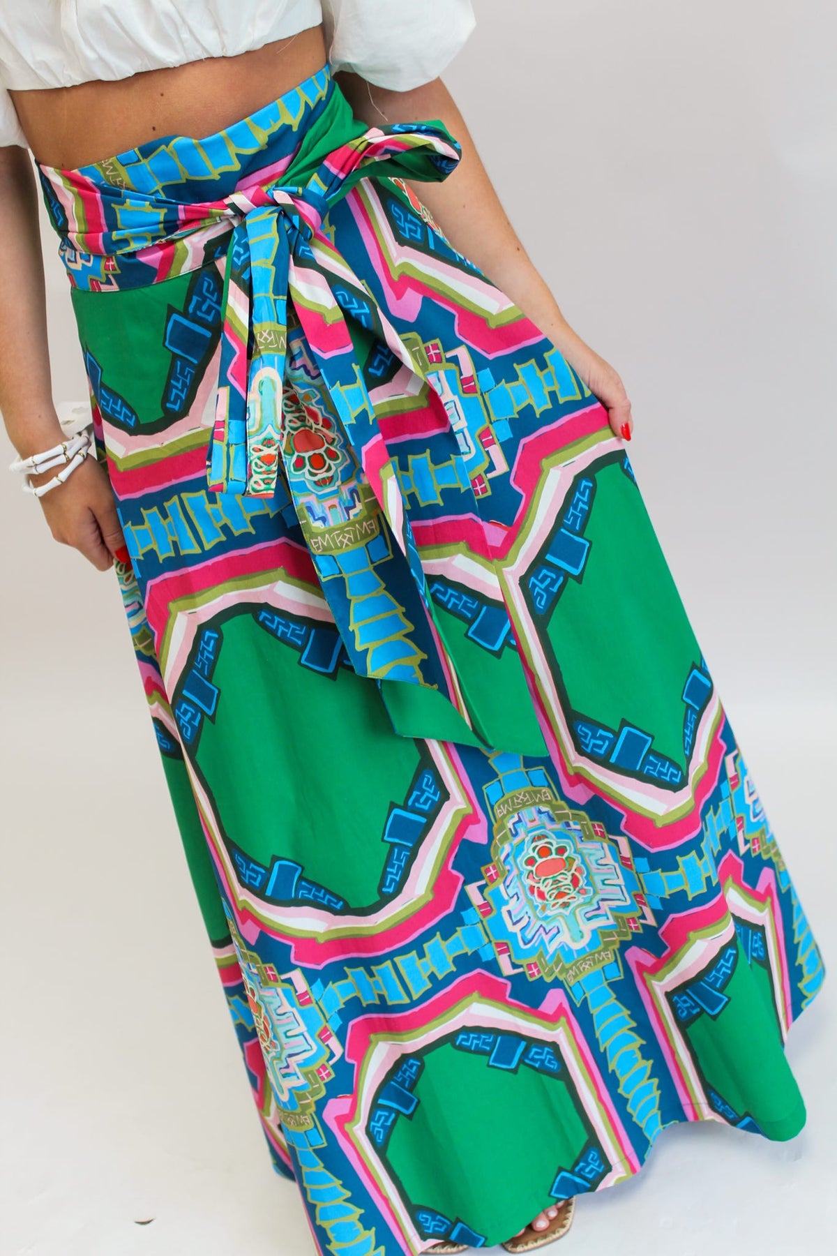 Portico© Brady Wrap Maxi Skirt by House of MBR