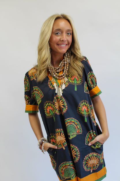 Fall Foliage Mini Dress
