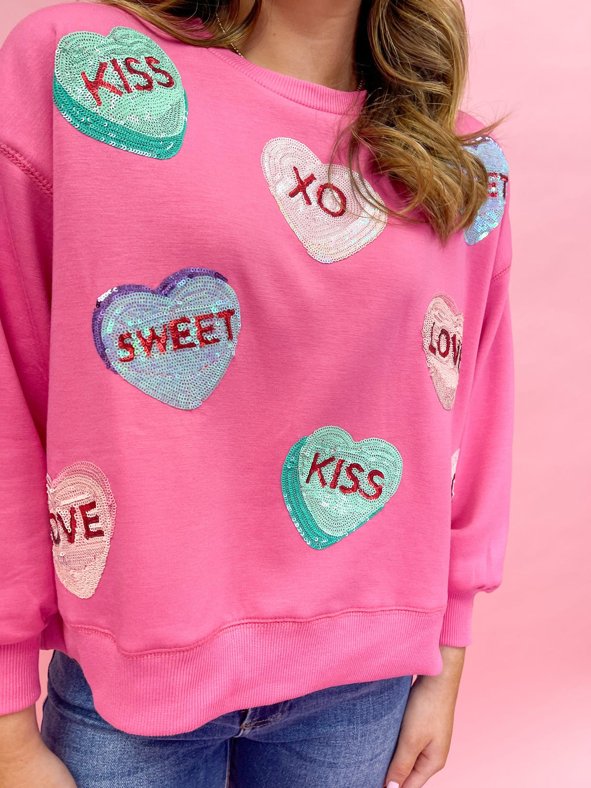Millie Sweatshirt Candy Hearts