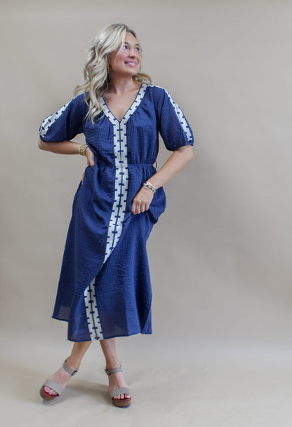 Garnet Textured Maxi Dress