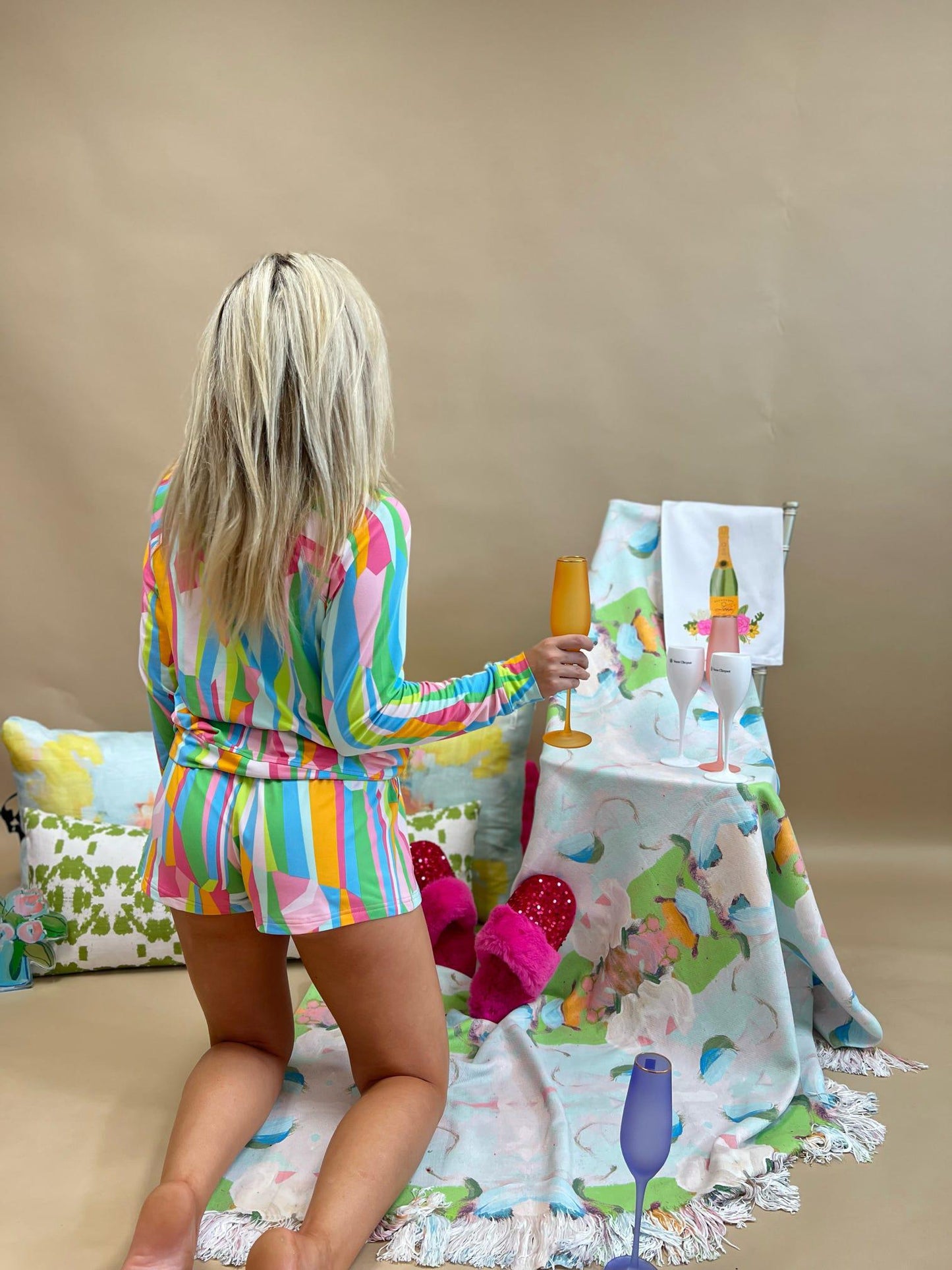 Sea Glass - Multi Annie Pajama Set