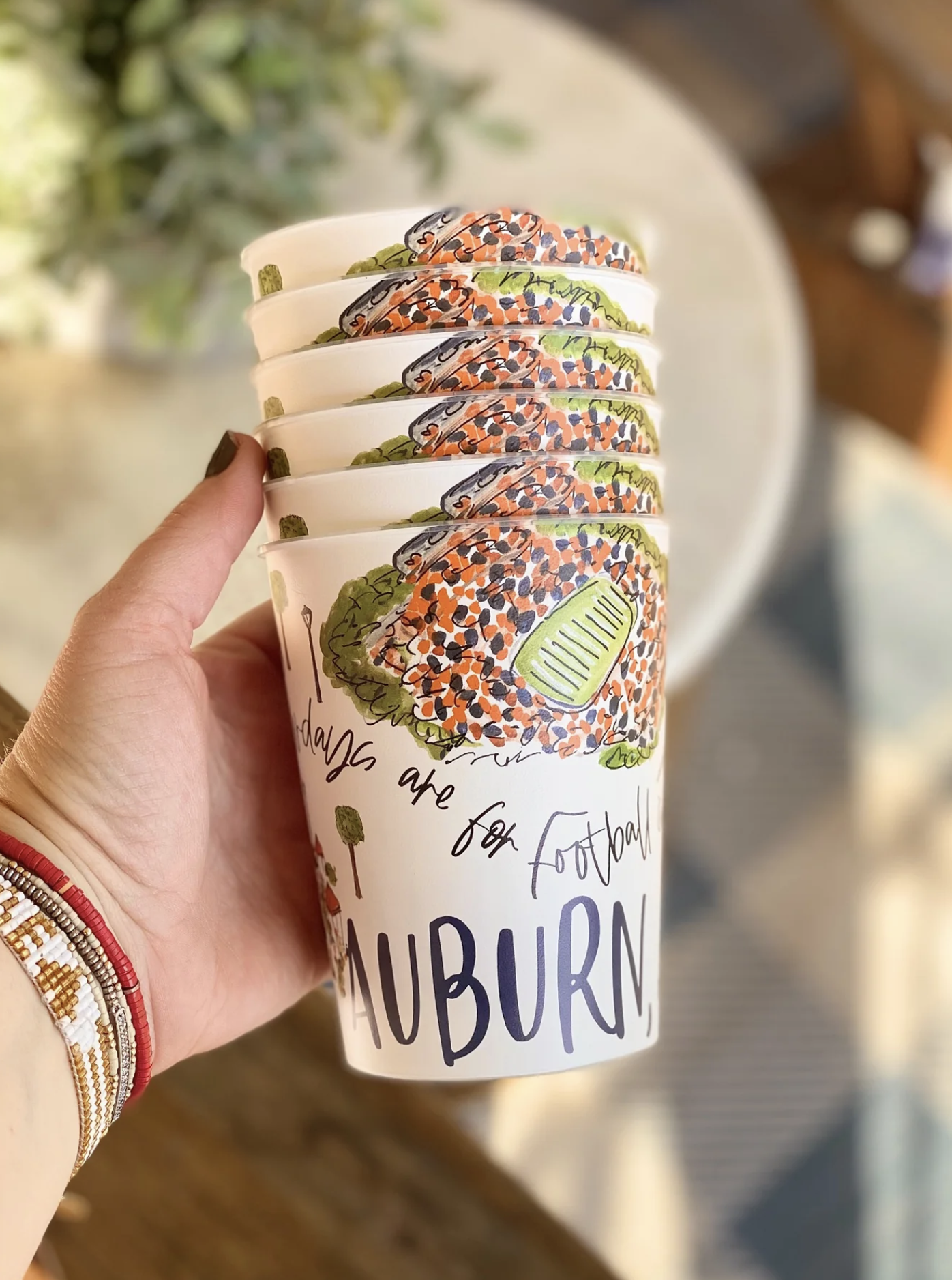Reusable College Town Cup - Set of 6