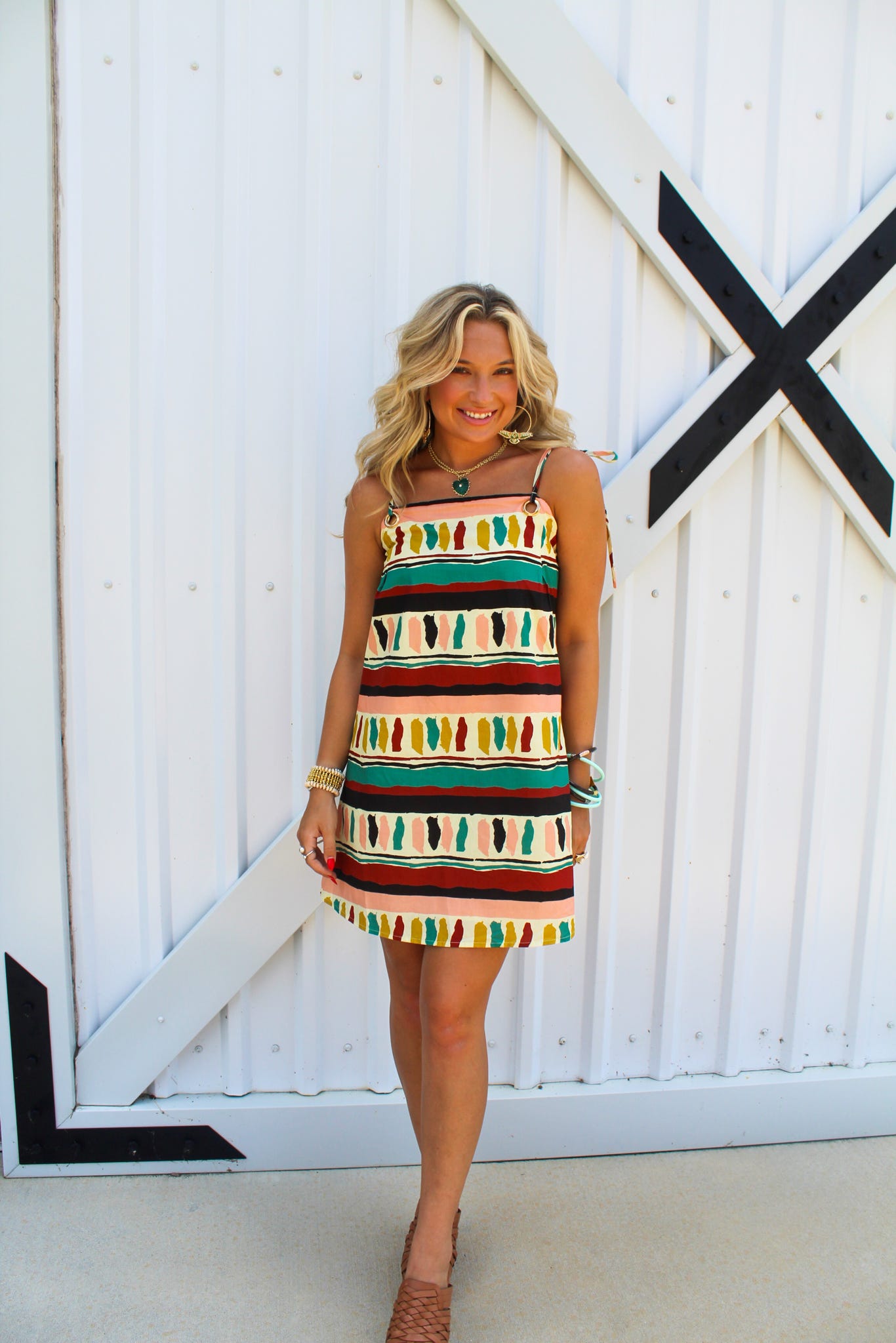Ethnic Clash Mini Dress