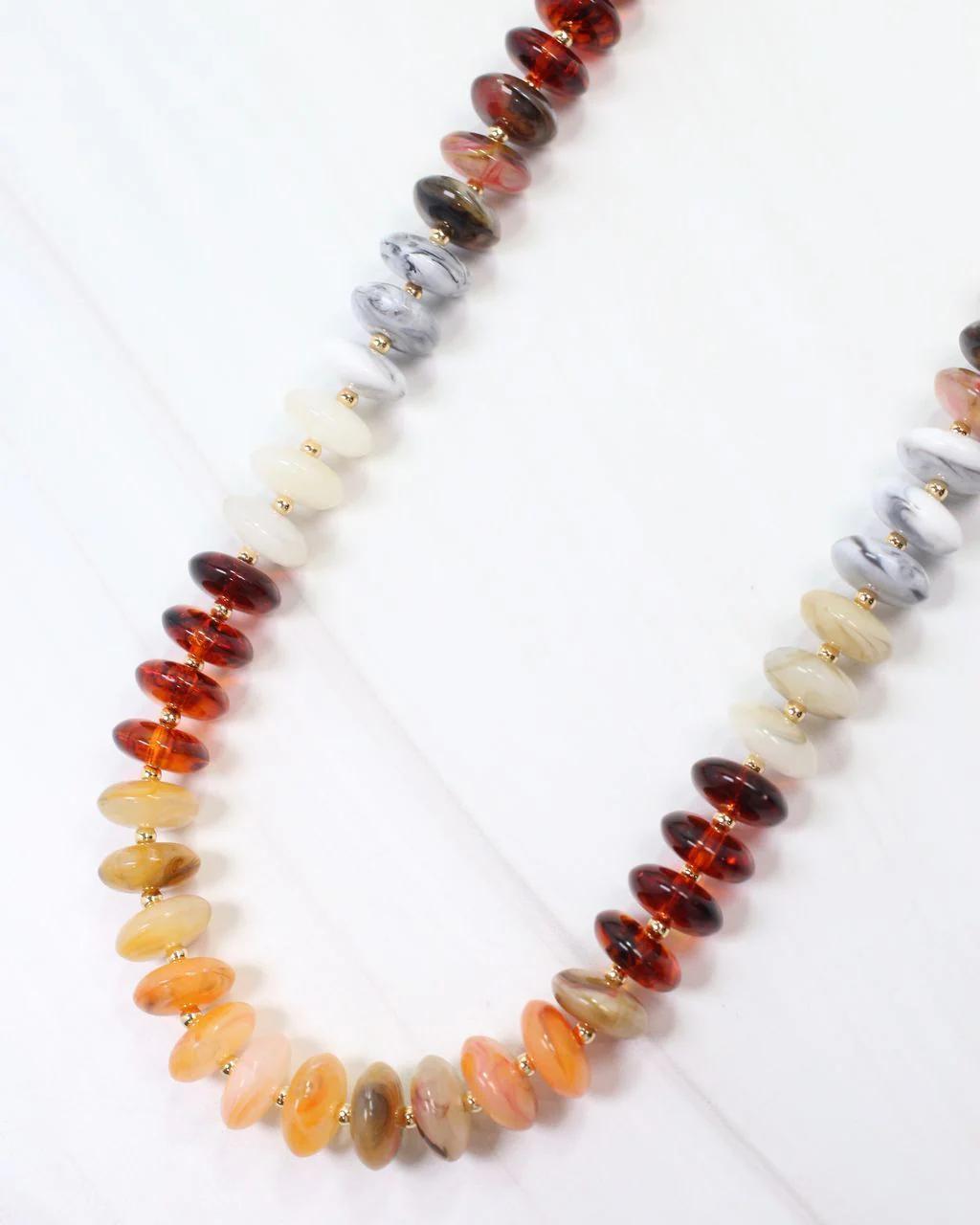 Belfast Stone Beaded Necklace