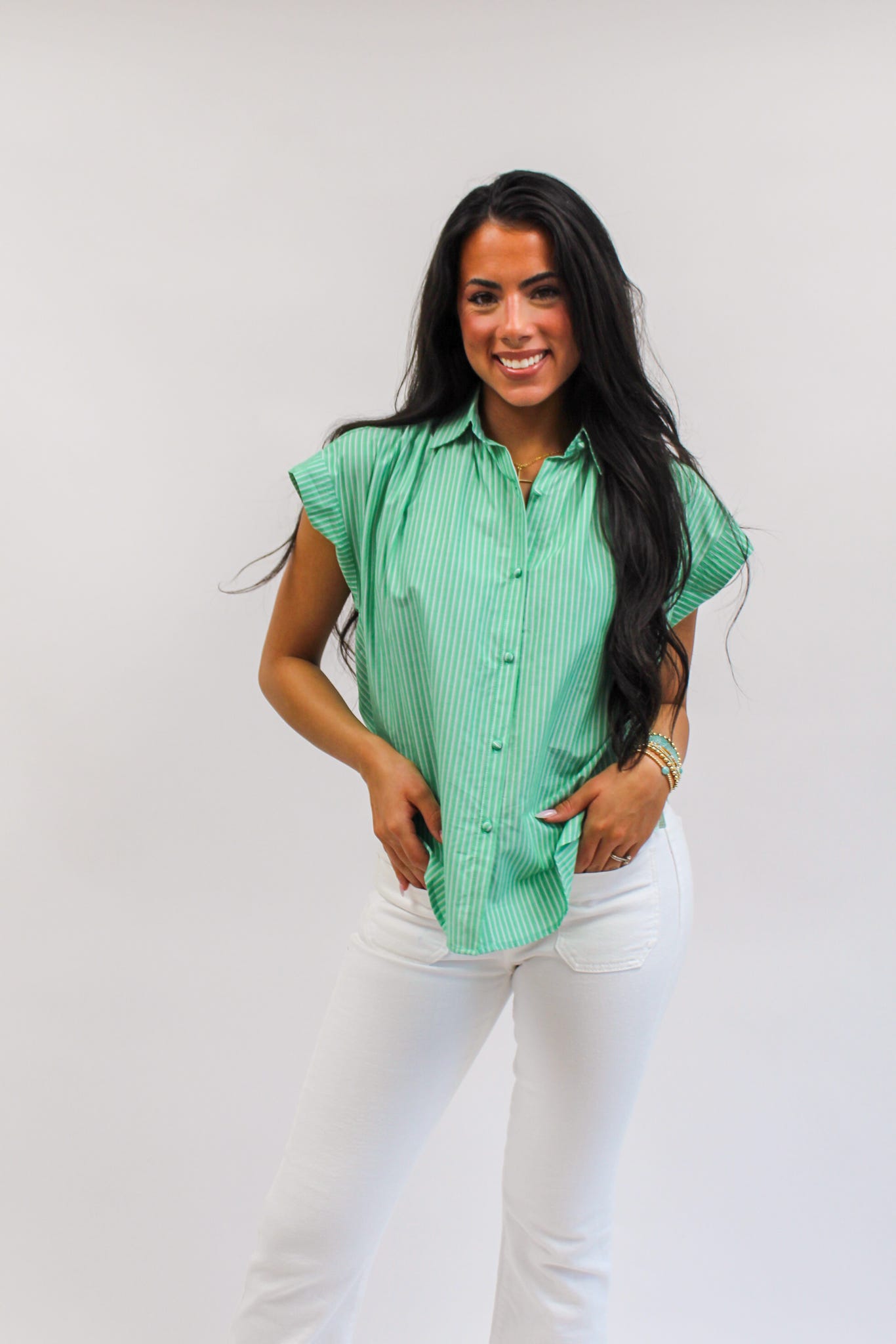 Verdent Vibe Button Up Top
