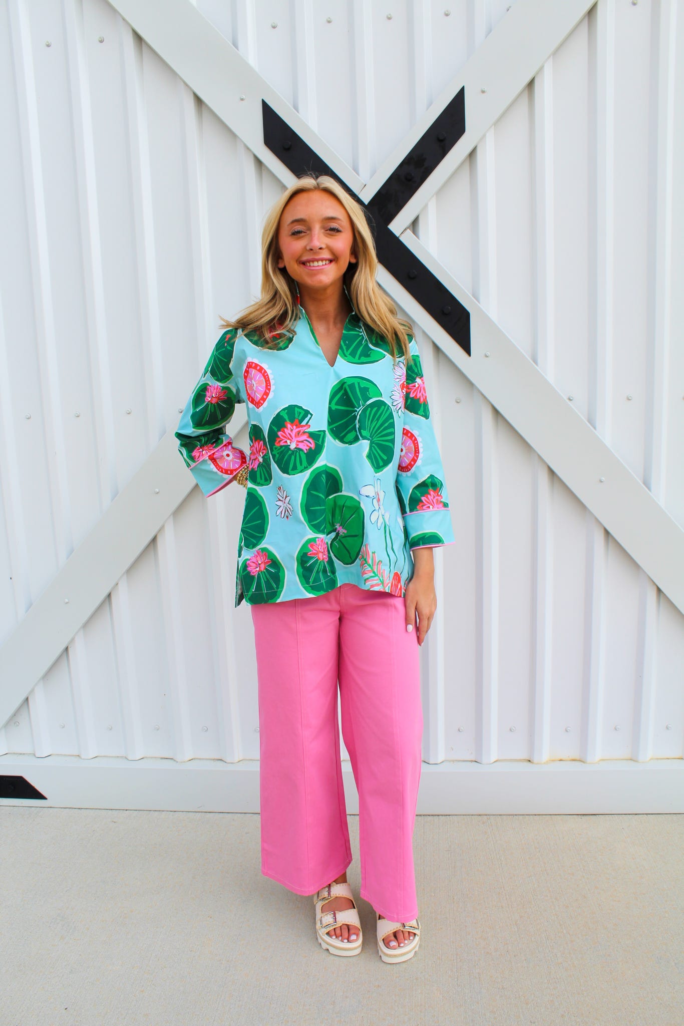 Sweet Tart Seamed Crop Pants