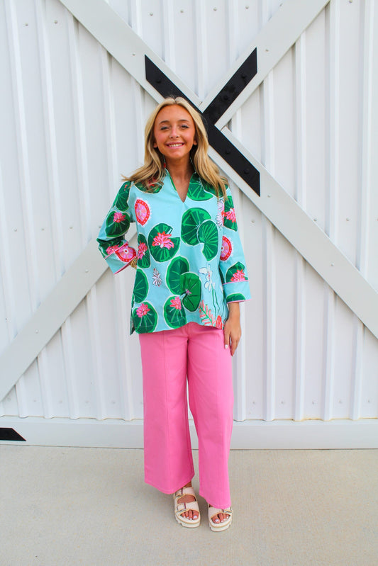Sweet Tart Seamed Crop Pants