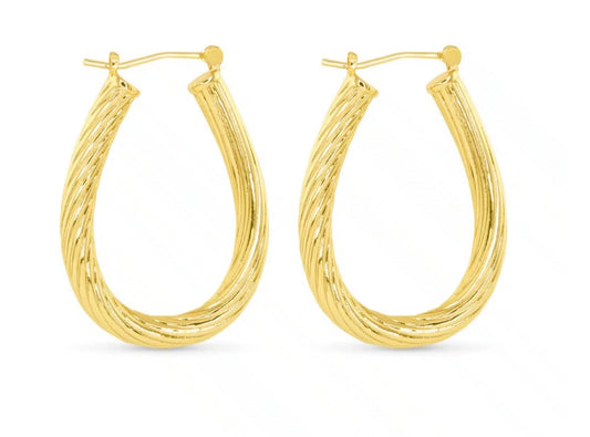 Gold Polished Ramsey Earrings