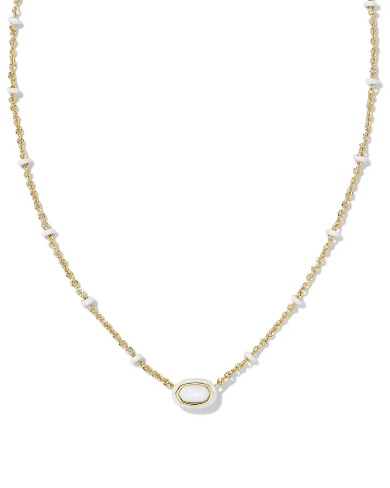 Mini Elisa Enamel Pendant Necklace