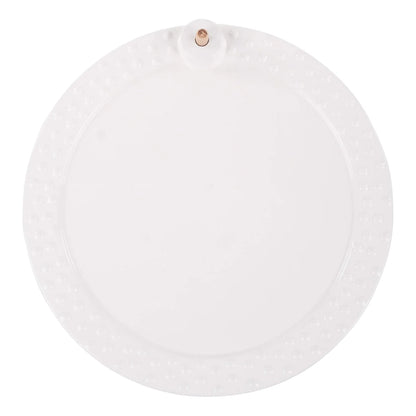 White Round Platter