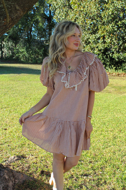 Wren Gingham Mini Dress