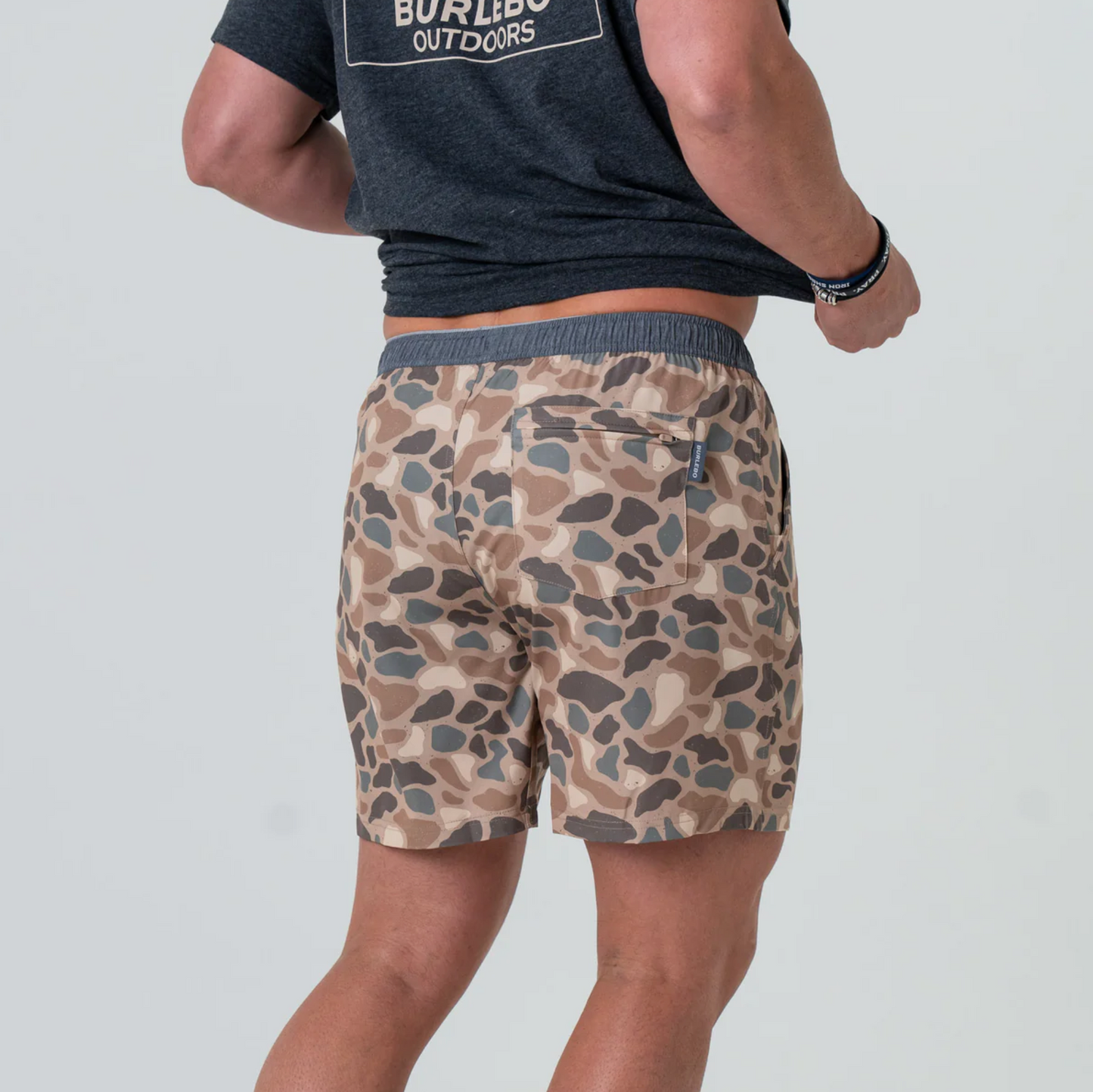 Athletic Short - Pintail Camo - Grey Liner 7''