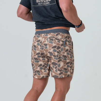 Athletic Short - Pintail Camo - Grey Liner 7''