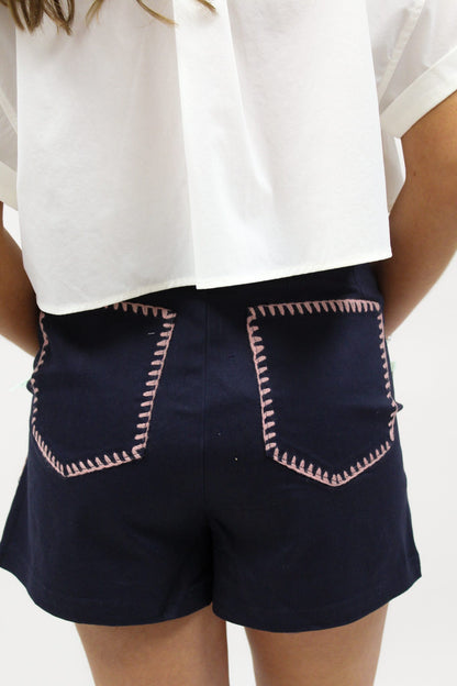 Sailmaker Stitch Shorts - Navy