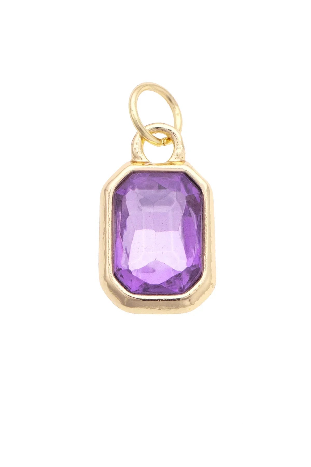 Emerald Cut Rhinestone Charms