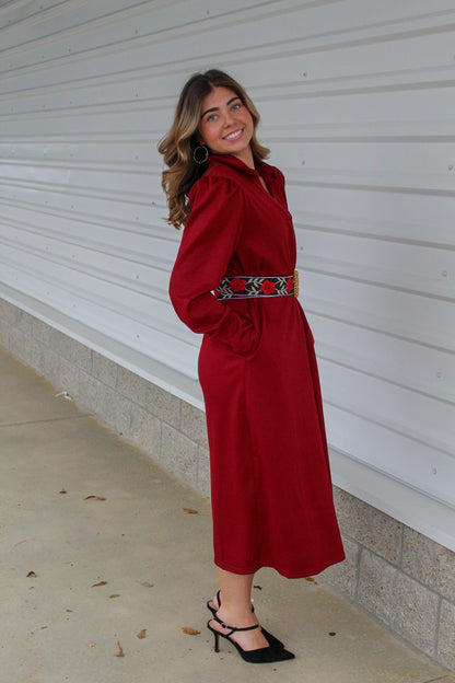 Sweet Talk Wine Dress