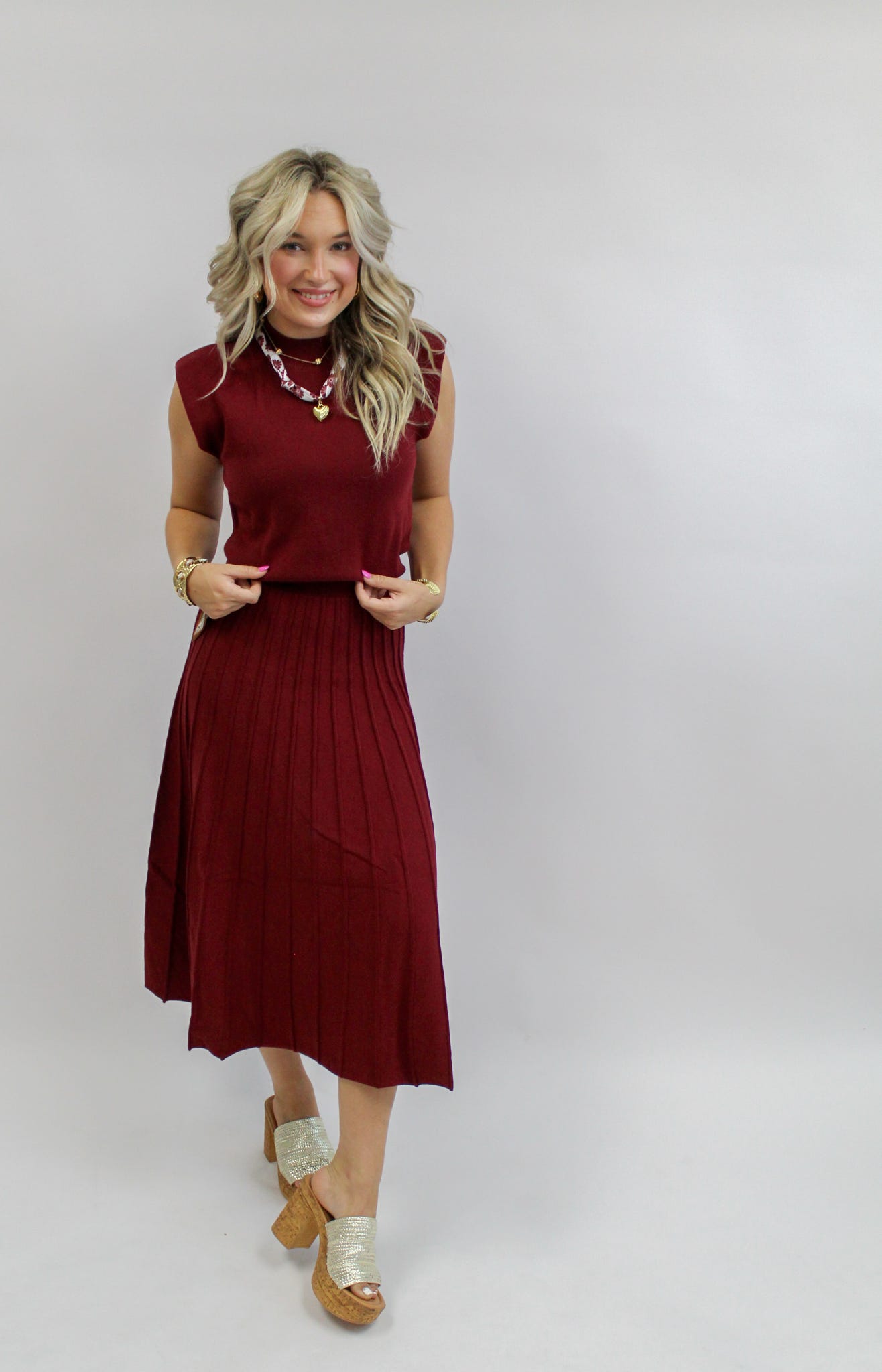 Elsie Sleeveless Knit Maxi Dress