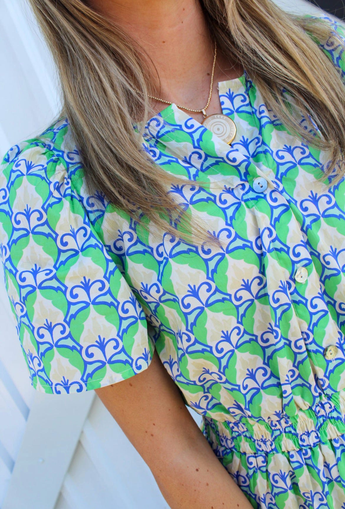 Hellenic Petals Maxi Dress by Meet Me in Santorini