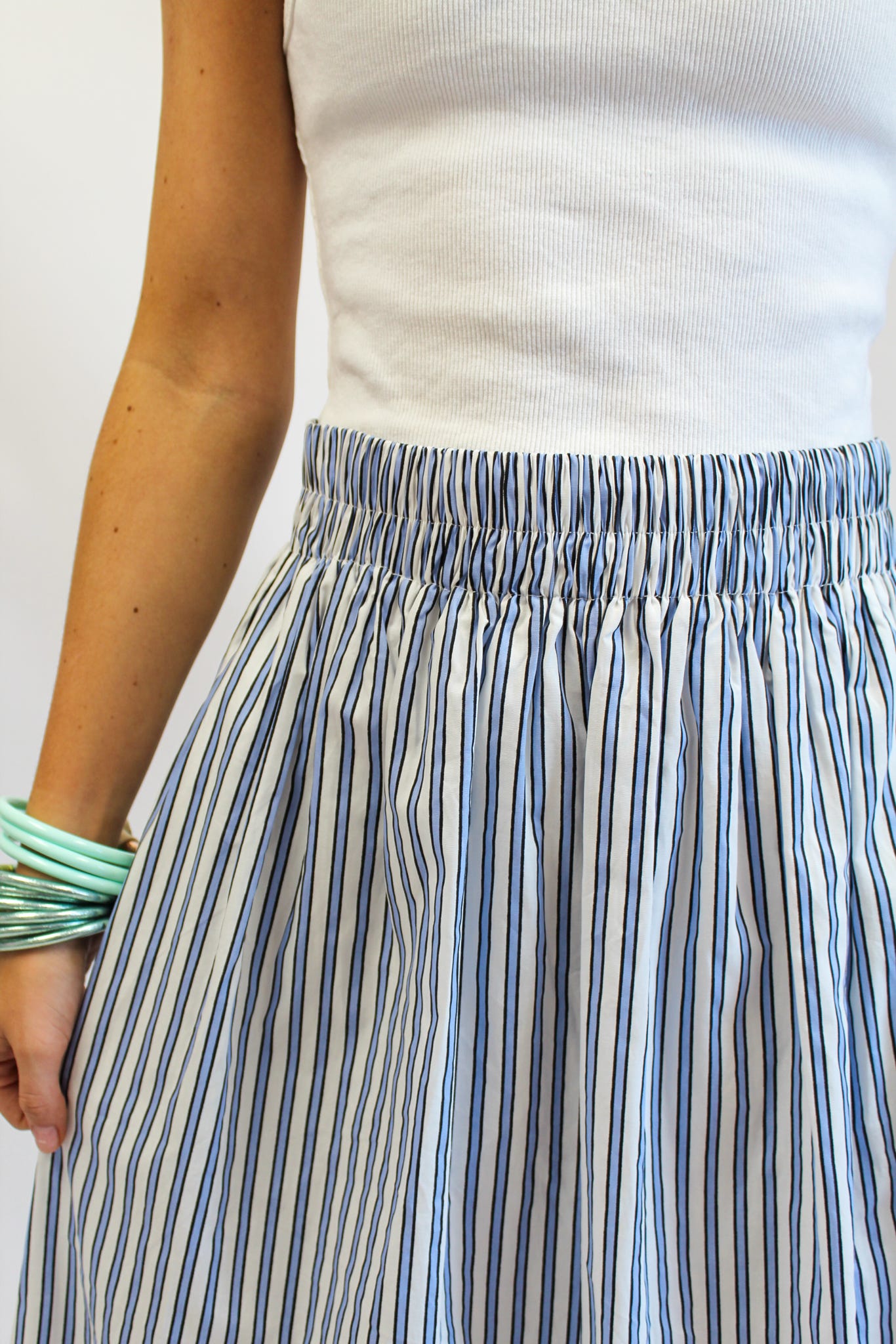 Florida Nights Maxi Skirt - Blue