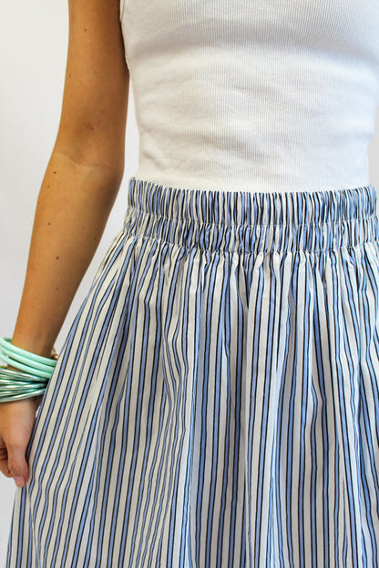 Florida Nights Maxi Skirt - Blue