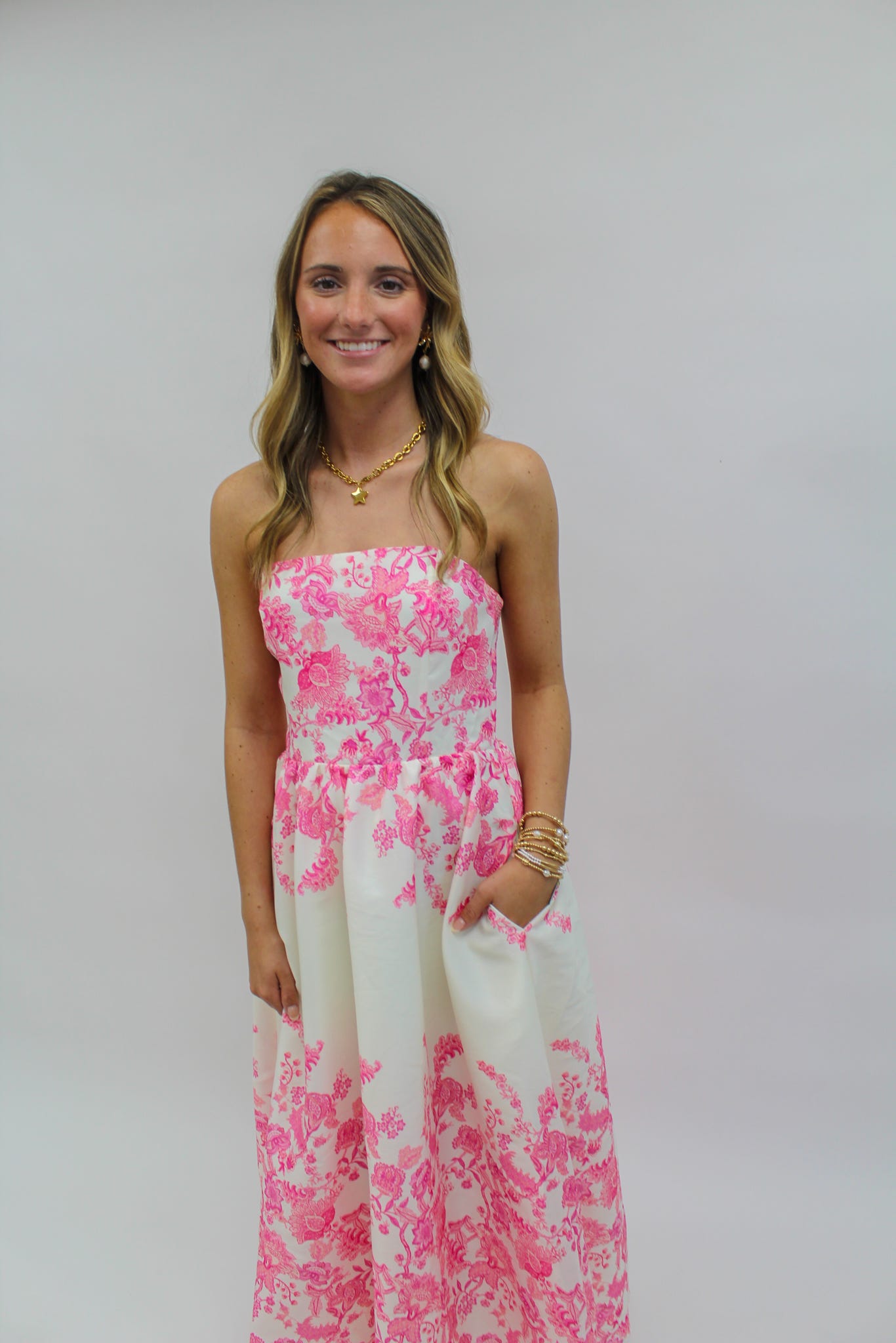 Toile Me Pretty Midi Dress