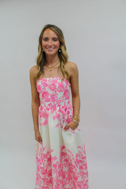 Toile Me Pretty Midi Dress