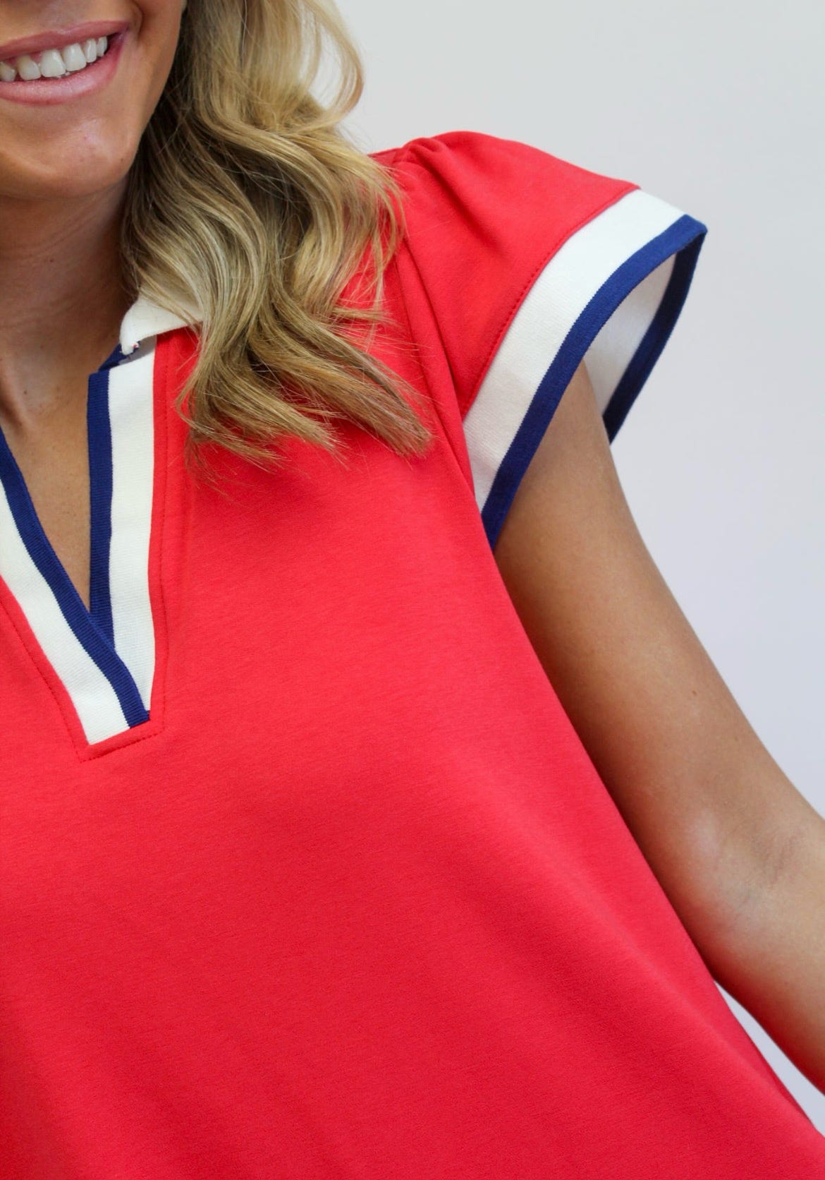 Dress Carissa Red/White